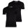 BIKKEMBERGS Herren T-Shirt, 2er Pack - BI-PACK T-SHIRT, Unterhemd, Rundhals, Cotton Stretch