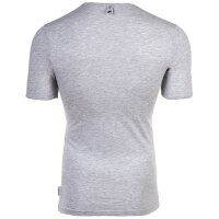 BIKKEMBERGS Mens T-Shirt, 2-Pack - BI-PACK T-SHIRT, Undershirt, Round Neck, Cotton Stretch Grey L (Large)