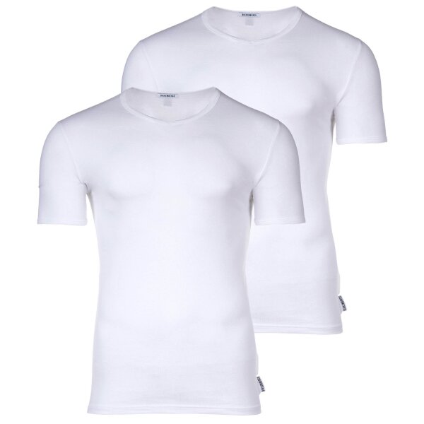 BIKKEMBERGS Herren T-Shirt, 2er Pack - BI-PACK T-SHIRT, Unterhemd, V-Ausschnitt, Cotton Stretch