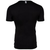 BIKKEMBERGS Herren T-Shirt, 2er Pack - BI-PACK T-SHIRT, Unterhemd, V-Ausschnitt, Cotton Stretch Schwarz XL