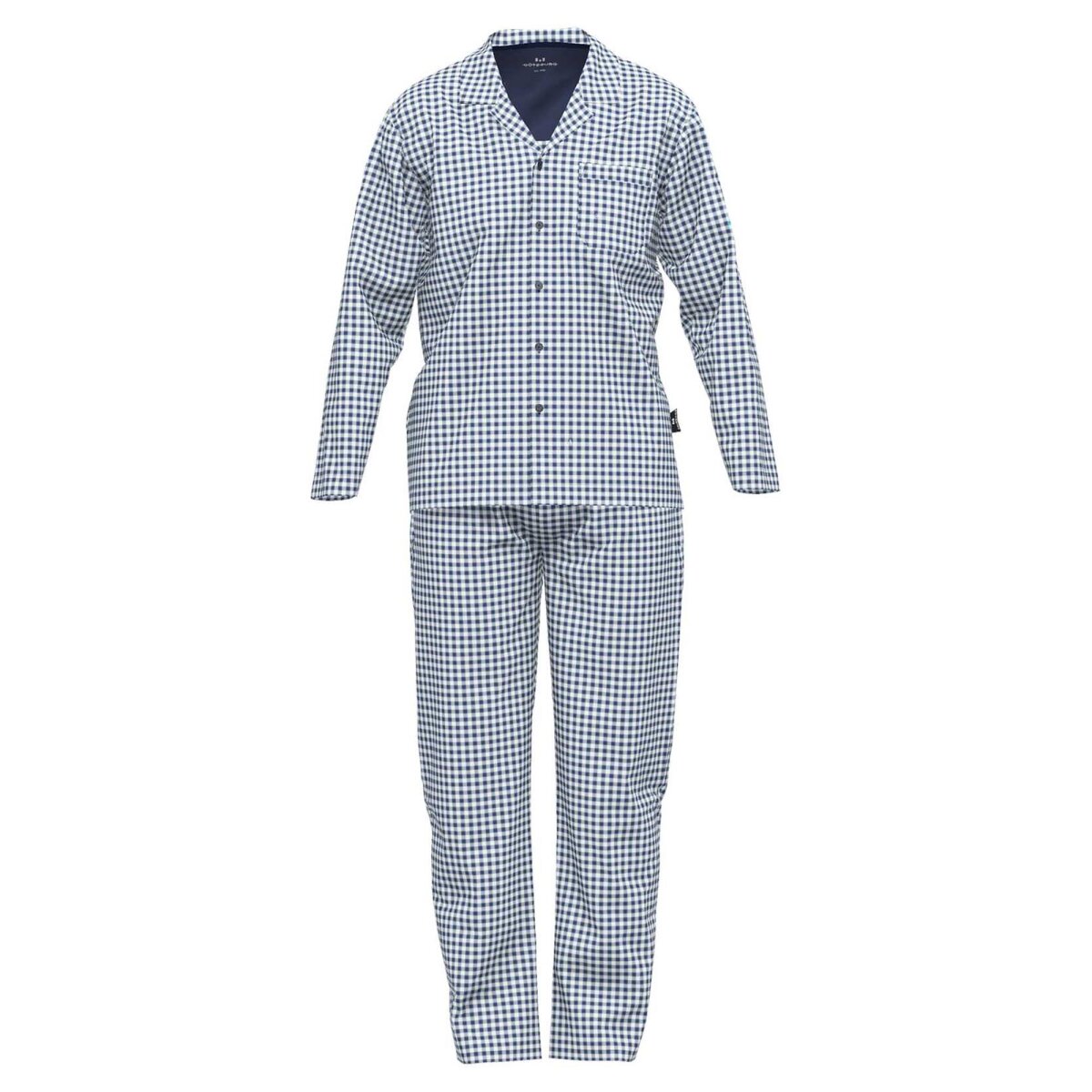 GÖTZBURG Herren Schlafanzug 59,95 Nachtwäsche, Baumwolle, Knopfle, - € Pyjama
