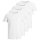 JACK&JONES Herren T-Shirt, 4er Pack - JACBASIC CREW NECK TEE, Kurzarm, einfarbig, Baumwolle Weiß S
