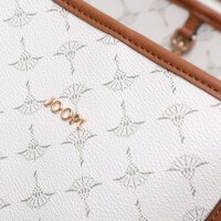 JOOP! Damen Handtasche - Cortina 1.0 Lara Shopper xlho,33x40x20 (HxBxT) Cornflower, Anhänger, Logo, gemustert Weiß/Braun