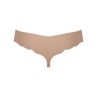 Sloggi Damen String, 2er Pack - Zero Microfibre 2.0 Hipstring, Mikrofaser, einfarbig Schwarz/Nude XS