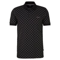 JOOP! Herren Poloshirt - JJ-42Paigam, Pique, Cotton Stretch, Cornflower Print Schwarz M
