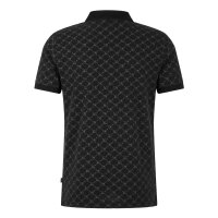 JOOP! Herren Poloshirt - JJ-42Paigam, Pique, Cotton Stretch, Cornflower Print Schwarz M