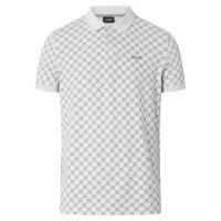JOOP! Herren Poloshirt - JJ-42Paigam, Pique, Cotton Stretch, Cornflower Print Grauweiß S