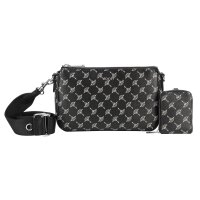 JOOP! Ladies Handbag - Cortina 1.0 Jasmina Shoulderbag shz, Cornflower, Zipper, Logo, patterned