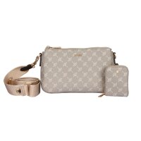 JOOP! Ladies Handbag - Cortina 1.0 Jasmina Shoulderbag shz, Cornflower, Zipper, Logo, patterned