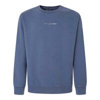 Pepe Jeans Herren Sweatshirt - DAVID CREW, Pullover, Baumwolle, Logo, einfarbig