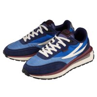 FILA Mens Sneaker - REGGIO Low, Running Shoe, Sneaker, Low-Cut, Genuine Leather/Textile Blue EUR 41 (UK 7)