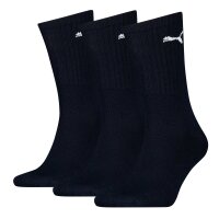 PUMA Unisex Sports Socks, 3 Pairs - Tennis Socks, Crew Socks, plain