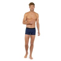 HOM Herren Boxer Briefs, 3er Pack - Tonal Pack #2, Shorts, Unterhose Schwarz/Blau/Grau S