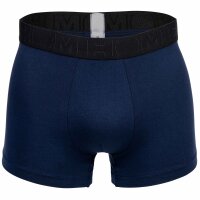 HOM Herren Boxer Briefs, 3er Pack - Tonal Pack #2, Shorts, Unterhose Schwarz/Blau/Grau S