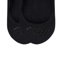 Burlington Herren Füßlinge, 2er Pack - Everyday IN, Anti-Slip Heel, einfarbig Schwarz 43-44