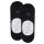 Burlington Herren Füßlinge, 2er Pack - Everyday IN, Anti-Slip Heel, einfarbig Schwarz 43-44