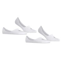 Burlington Herren Füßlinge, 2er Pack - Everyday IN, Anti-Slip Heel, einfarbig Weiß 41-42