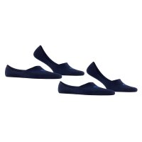 Burlington Mens Socks, 2-pack - Everyday IN, Anti-Slip Heel, Solid Color Navy 45-46 (10-11 UK)