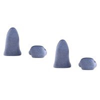 Burlington Herren Füßlinge, 2er Pack - Everyday IN, Anti-Slip Heel, einfarbig Blau 43-44