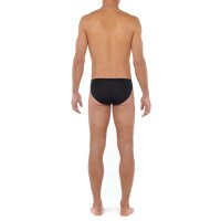 HOM Herren Slip - Comfort Micro Brief, Tencel soft, Unterwäsche, einfarbig Schwarz S