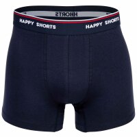 Happy Shorts Mens Boxer Shorts, 3-Pack - Retro Jersey, Logo Waistband Red Heart S