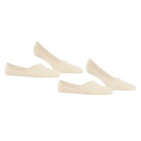 Burlington Damen Füßlinge, 2er Pack - Everyday IN, Anti-Slip Heel, einfarbig Beige 41-42