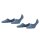 Burlington Damen Füßlinge, 2er Pack - Everyday IN, Anti-Slip Heel, einfarbig Blau 39-40