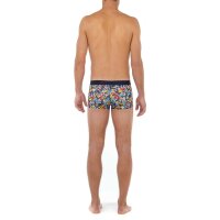 HOM Mens Trunks - Vittorio, Boxer shorts, cotton-modal stretch, patterned Blue S (Small)