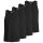 JACK&JONES Herren Tanktop, 4er Pack - JACBASIC TANKTOP, einfarbig, Baumwolle Schwarz S