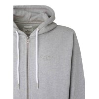 Pepe Jeans Mens Zipper Sweat Jacket - EDWARD ZIP, Jacket, Cotton, Zipper, Logo, Hood, solid color Gray
 M (Medium)