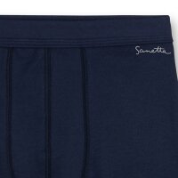 Sanetta Jungen Shorts 3er Pack - Pant, Unterhose, Organic Cotton, 104-176, einfarbig Dunkelblau 152