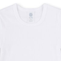 Sanetta Jungen T-Shirt, 4er Pack - Unterhemd, Basic, Organic Cotton Weiß 116