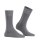 FALKE Womens Socks - Sensitive New York, Cuff, Logo, Plain, long Light Grey 35-38