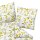 Janine Bed Linen 2 pcs. - MODERN ART S, maco satin, cotton mercerized, allover print White/Yellow 135x200cm