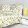 Janine Bed Linen 2 pcs. - MODERN ART S, maco satin, cotton mercerized, allover print White/Yellow 135x200cm