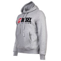 DIESEL Herren Kapuzenpullover - S-GINN HOOD-DIV, Hoodie, Logo Print Grau S