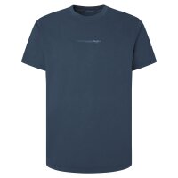 Pepe Jeans Mens T-Shirt - DAVID TEE, Round Neck, Short Sleeve, Cotton, Logo, solid color