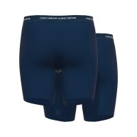 CECEBA Herren Shorts, 2er Pack - Boxershort, Long Boxer, Basic, Baumwolle, M-7XL, einfarbig Dunkelblau M