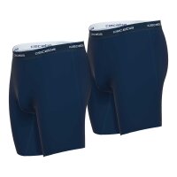 CECEBA Herren Shorts, 2er Pack - Boxershort, Long Boxer, Basic, Baumwolle, M-7XL, einfarbig Dunkelblau 6XL