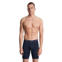 CECEBA Herren Shorts, 2er Pack - Boxershort, Long Boxer, Basic, Baumwolle, M-7XL, einfarbig Dunkelblau 6XL