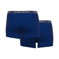 CECEBA Mens Trunks, 2-pack - Monza, Underwear, Pants, Cotton, Logo, solid color Dark blue L (Large)