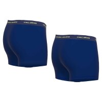 CECEBA Mens Trunks, 2-pack - Monza, Underwear, Pants, Cotton, Logo, solid color Dark blue L (Large)