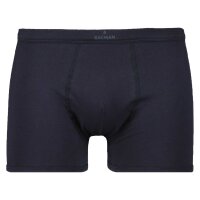 RAGMAN Herren Boxershorts, 2er Pack - Unterwäsche, Unterhose, Baumwollmischung, Logo, einfarbig Dunkelblau S