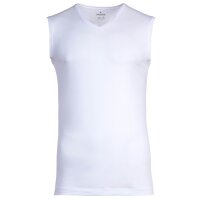 RAGMAN Herren Unterhemden, 2er Pack - Shirt, Baumwolle, V-Ausschnitt, einfarbig Weiß S