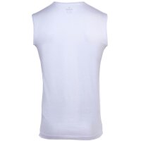 RAGMAN Herren Unterhemden, 2er Pack - Shirt, Baumwolle, V-Ausschnitt, einfarbig Weiß S