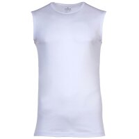 RAGMAN Mens Undershirts, 2-Pack - Shirt, Cotton, Round Neck, solid color White S (Small)