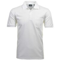 RAGMAN Herren Poloshirt - Oberteil, Softknit-Polo, Baumwollmischung, Brusttasche, Knopfleiste, kurz, einfarbig