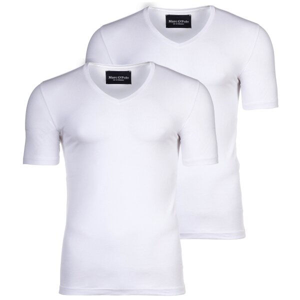 Marc O Polo Herren T-Shirt, 2er Pack - Shirt, V-Neck, Halbarm, Organic Cotton Stretch