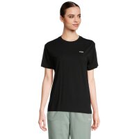 FILA Damen T-Shirt, 2er Pack - BARI tee double pack, Rundhals, Kurzarm, Baumwolle Schwarz (Black) XS