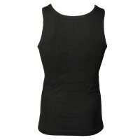 TOM TAILOR Herren Tanktop, 4er Pack - Unterhemd, Garron S, einfarbig Schwarz M